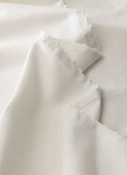NAPPE EN CHAMBRAY TISSÉ-TEINT FINITION CROQUET BLANC