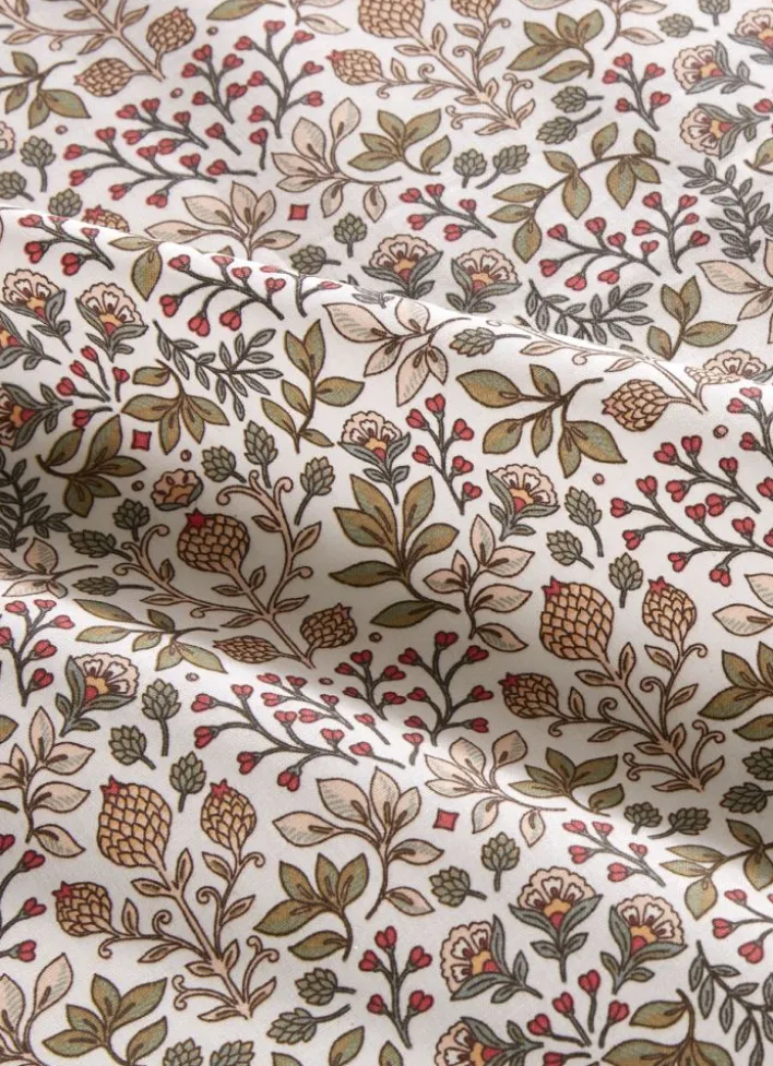 NAPPE EN COTON ENDUIT FLEURS PERSES JAIS MULTICOLORE