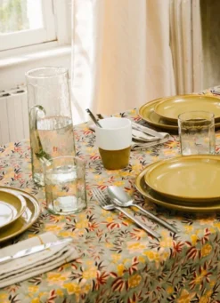 NAPPE EN COTON IMPRIMÉ FLORAL MULTICOLORE