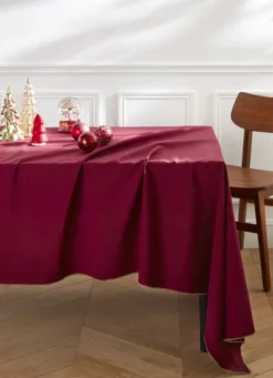 NAPPE EN COTON POINT BOURDON DORÉ BORDEAUX