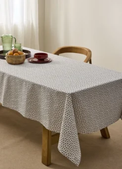 NAPPE ENDUITE EN COTON CERY MULTICOLORE/ROUGE