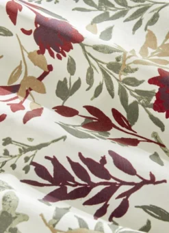 NAPPE ENDUITE EN COTON IMPRIMÉ FLEURS MULTICOLORE