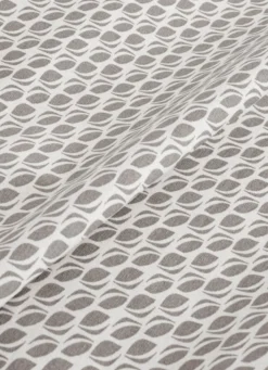 NAPPE ENDUITE IMPRIMÉ GRAINS DE CAFÉ BLANC/GRIS