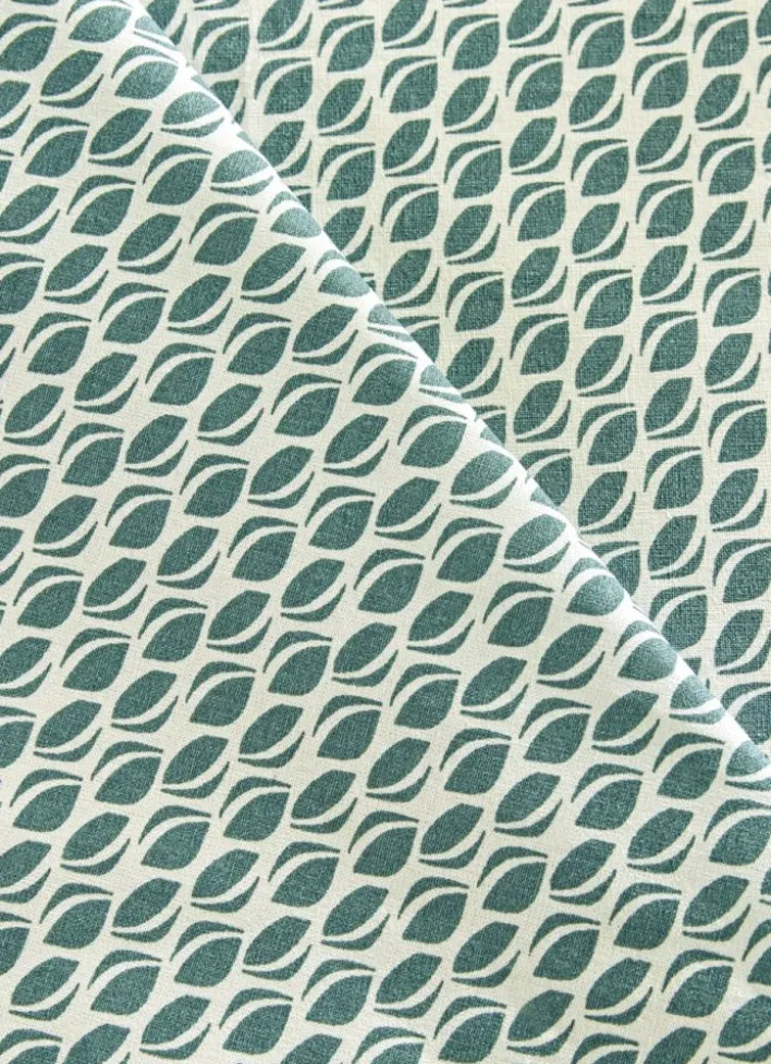 NAPPE ENDUITE IMPRIMÉ GRAINS DE CAFÉ VERT CÈDRE