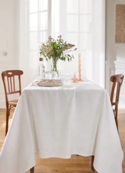 NAPPE EN JACQUARD BLANC