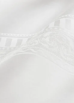 NAPPE EN JACQUARD EN COTON BLANC
