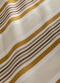 NAPPE EN TOILE DE COTON ENDUITE RAYURE MULTICOLORE MULTICOLORE/JAUNE
