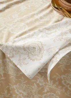 NAPPE FLEUR BICOLORE RALY BEIGE