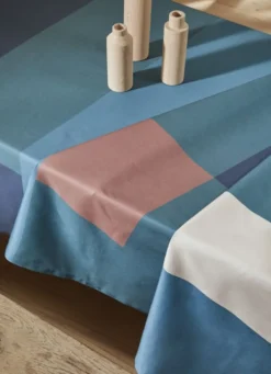NAPPE IMPRIMÉE COLOR BLEU