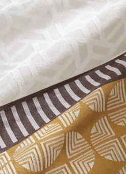 NAPPE JACQUARD EN COTON TISSÉ-TEINT MULTICOLORE