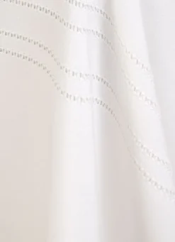 NAPPE POINÇON EN COTON NANI BLANC