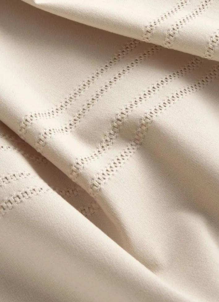 NAPPE POINÇON EN COTON NANI GRIS BEIGE
