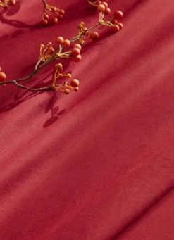 NAPPE UNIE EN TOILE BORDEAUX