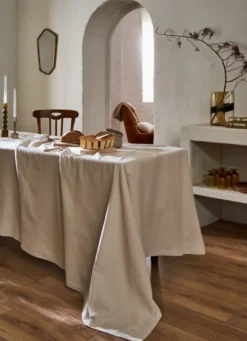 NAPPE UNIE EN TOILE CRAIE