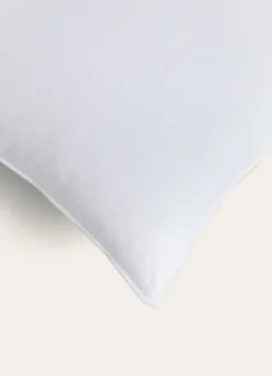 OREILLER EN PERCALE DE COTON PEIGNÉ BLANC
