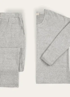 PANTALON DOUX GRIS CHINE