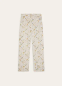 PANTALON EN GAZE DE COTON MULTICOLORE