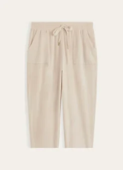 PANTALON EN VELOURS BEIGE
