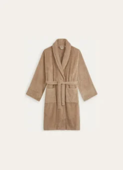 PEIGNOIR DE BAIN UNI EN ÉPONGE 450GR TAUPE
