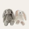 PELUCHE LAPIN BLANC/ROSE