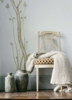 PETIT VASE EN CÉRAMIQUE ÉMAILLÉE EFFET TACHETÉ BLEU ORAGE