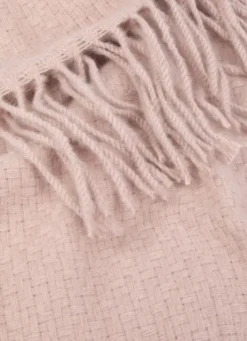 PLAID TISSÉ UNI RIVAGE ROSE