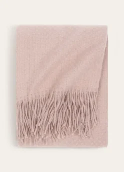 PLAID TISSÉ UNI RIVAGE ROSE