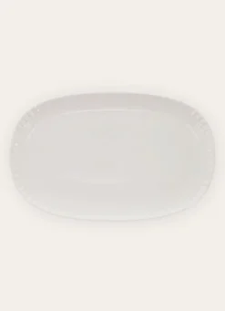 PLAT OVALE EN PORCELAINE BLANC