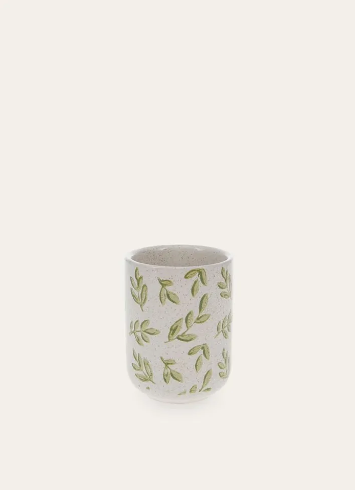 PORTE BROSSE À DENTS EN CÉRAMIQUE RAPHAEL VERT KAKI