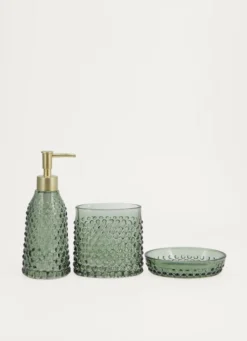 PORTE-SAVON EN VERRE OLYMPE VERT FORÊT