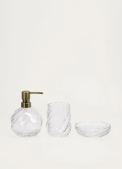 PORTE SAVON EN VERRE TRANSPARENT