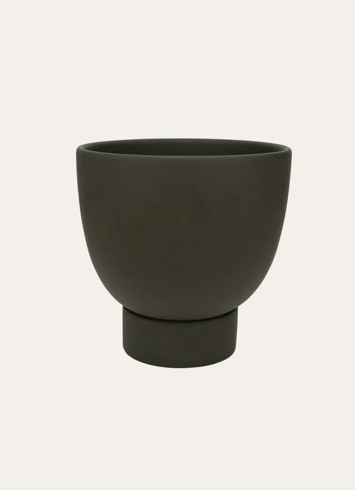 POT EN TERRE CUITE vert