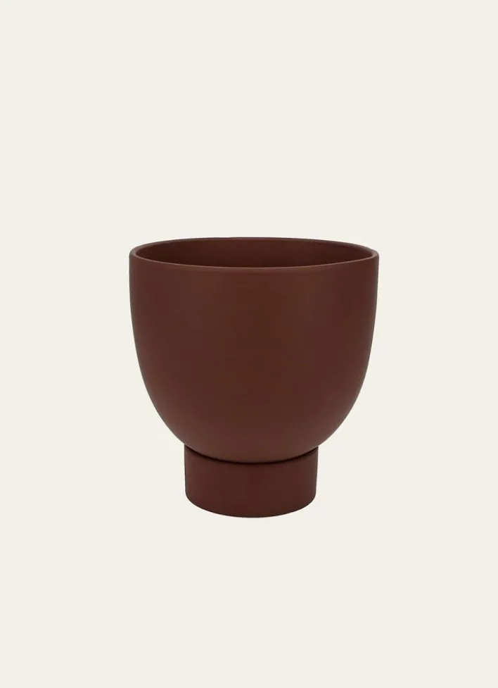 POT MATT EN TERRE CUITE MARRON