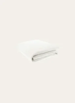 PROTÈGE-MATELAS MOLLETON DE COTON ABSORBANT 220GR BLANC