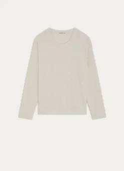 PULL À MANCHES LONGUES EN MAILLE DOUCE MINDY ÉCRU