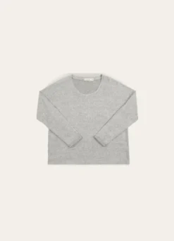 PULL À MANCHES LONGUES GRIS CHINE