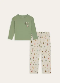PYJAMA ENFANT EN COTON IMPRIMÉ JUNGLE MULTICOLORE