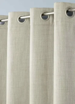 RIDEAU ISOLANT THERMIQUE UNI TEXTURÉ TAUPE