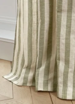 RIDEAU À LARGES RAYURES SUR FOND TEXTURÉ JUMBO KAKI