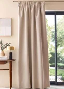RIDEAU TEXTURÉ OCCULTANT BEIGE