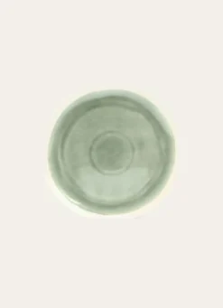 SALADIER EN GRÈS RÉACTIF VERT DE GRIS