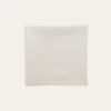 SERVIETTE DE TABLE EN COTON ET LIN BOURDON COLORÉ LAIT