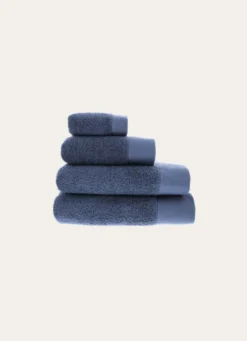 SERVIETTE DE TOILETTE COTON MOELLEUX ZÉRO TORSION SAPHIR