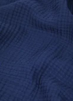 SERVIETTE DE TOILETTE EN GAZE DE COTON ODYSSÉE BLEU MARINE