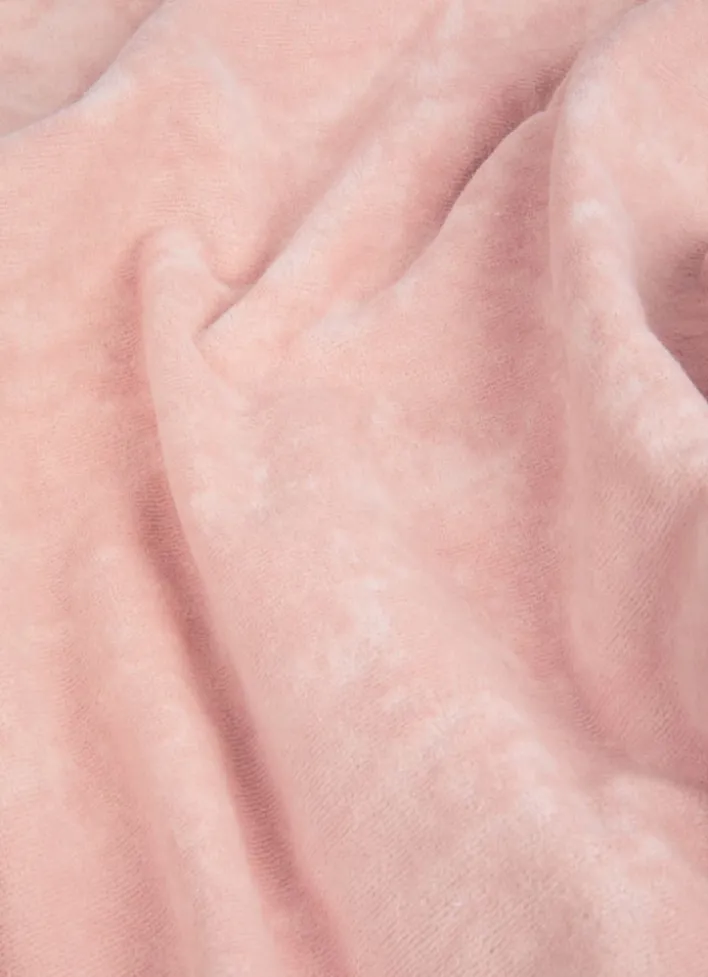 SERVIETTE DE TOILETTE EN VELOURS BRODÉE 500GR ROSE