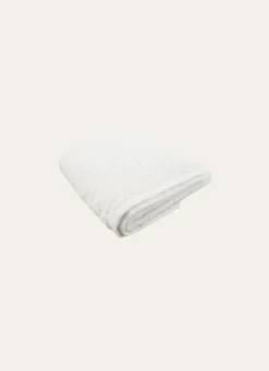 SERVIETTE DE TOILETTE LITEAU VELOURS CISELÉ BLANC