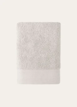 SERVIETTE DE TOILETTE UNIE EN COTON 500GR PERLE