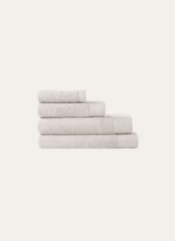 SERVIETTE DE TOILETTE UNIE EN COTON 500GR PERLE