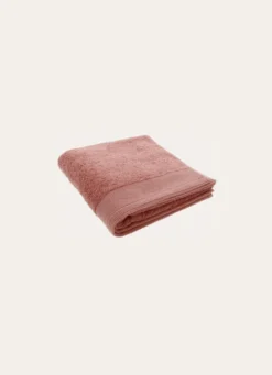 SERVIETTE DE TOILETTE UNIE EN COTON 500GR ROSE