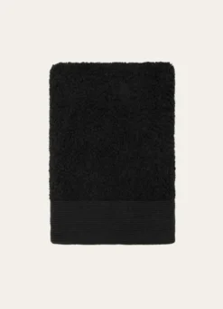 SERVIETTE DE TOILETTE UNIE EN COTON 500GR NOIR